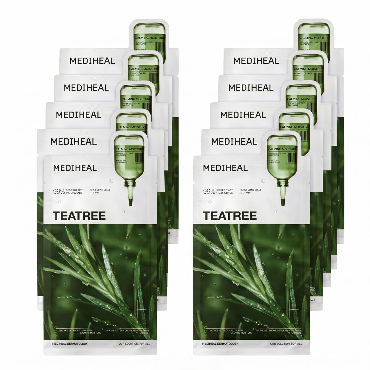 MEDIHEAL Masque essentiel arbre à thé, 10 feuilles