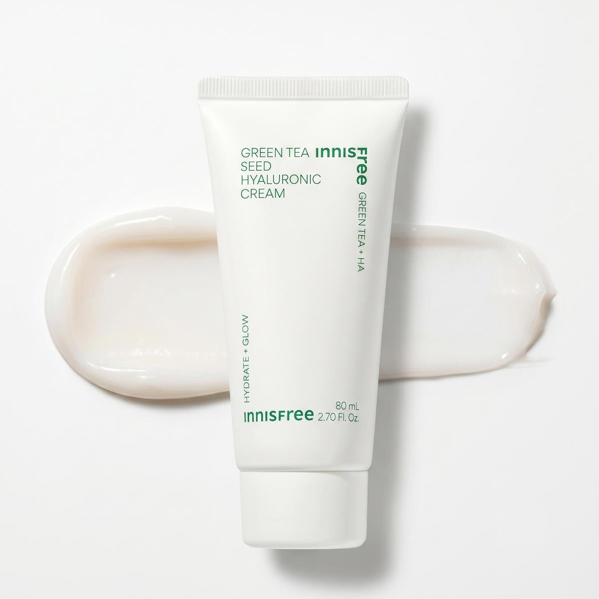 Innisfree Crème hydratante à l'acide hyaluronique et au thé vert 80 ml