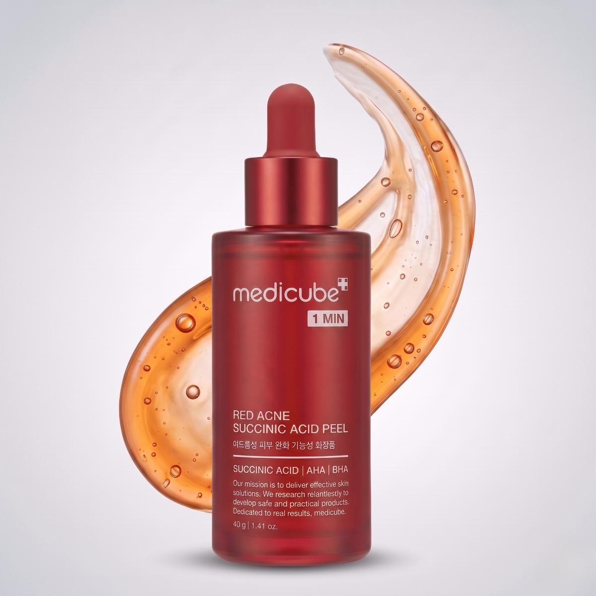 MEDICUBE Sérum Peeling Acide Succinique Anti-Acné Rouge 40g