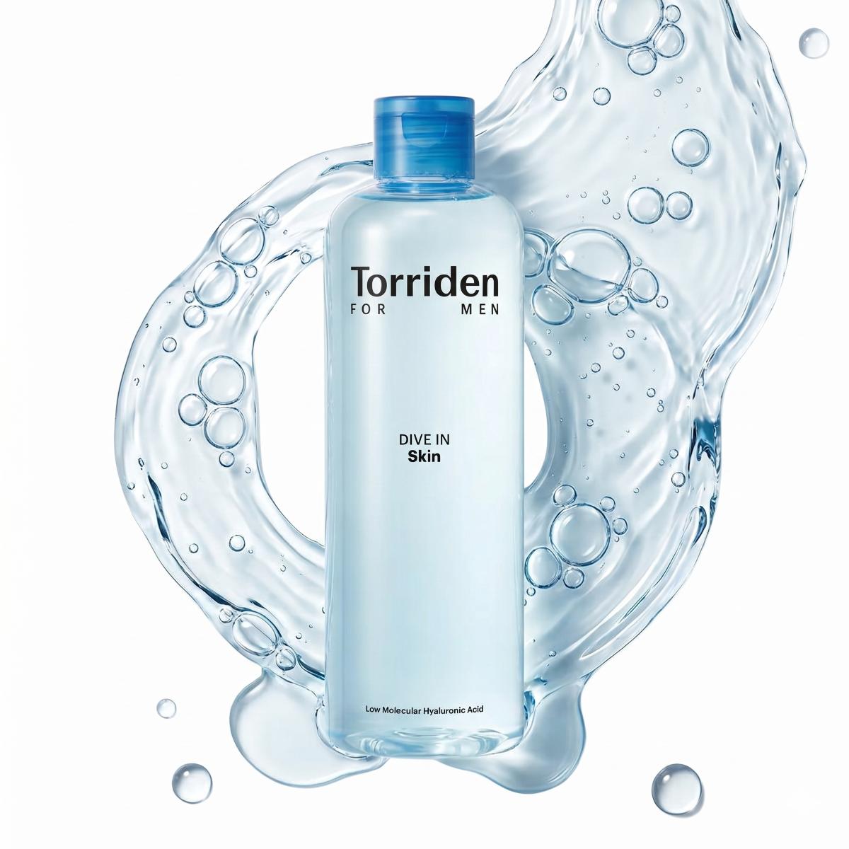 Torriden DIVE IN Tonico per Uomo con Acido Ialuronico a Basso Peso Molecolare 300ml
