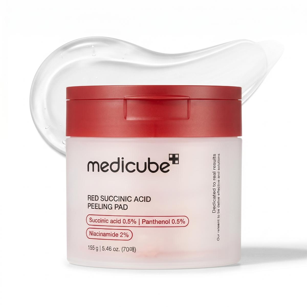 MEDICUBE Red Succinic Acid Peeling Pads 70 Pezzi
