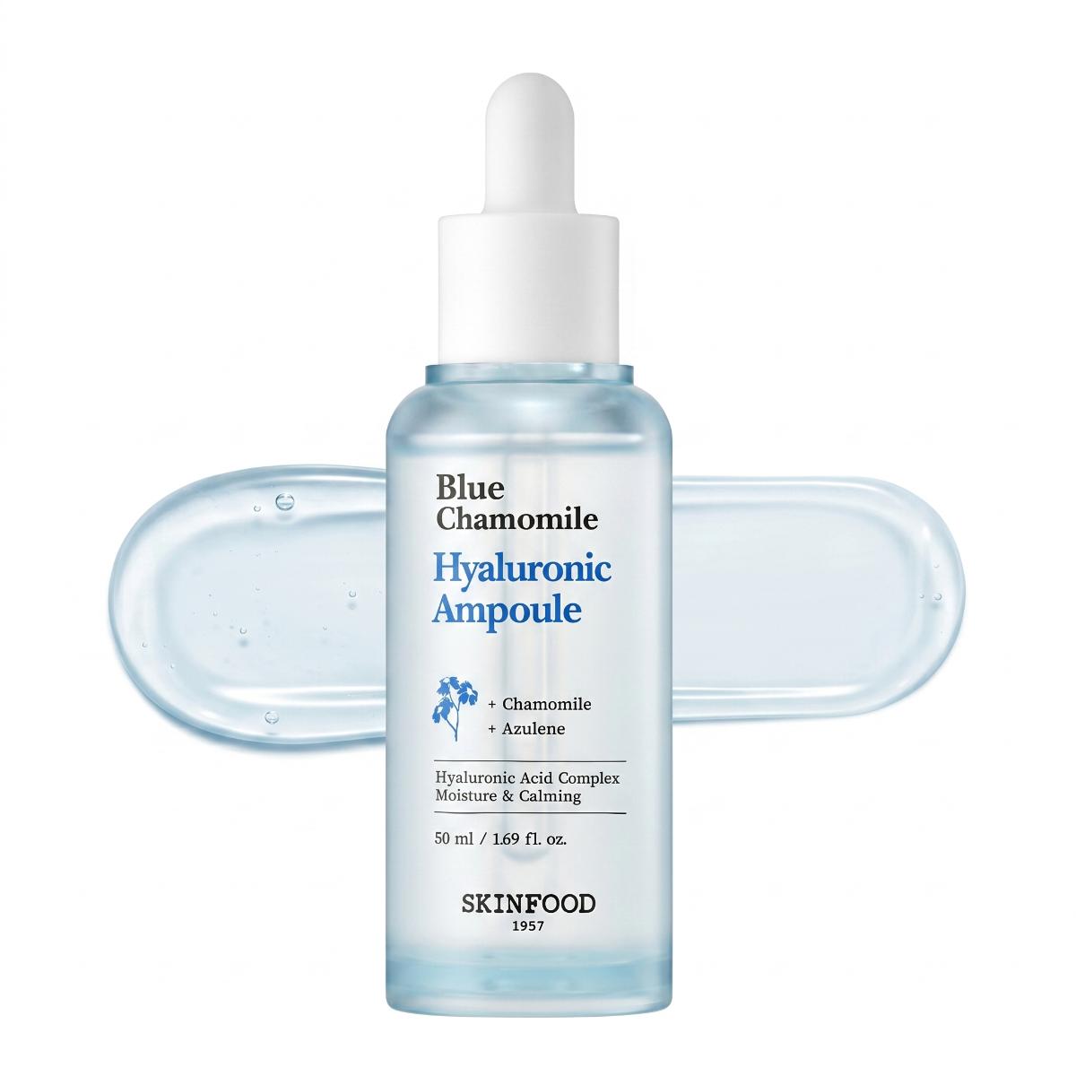 SKINFOOD Ampoule Hydratante Acide Hyaluronique et Camomille Bleue 50 ml