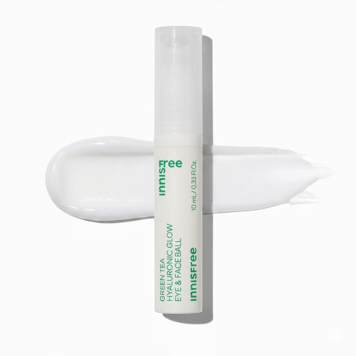 Innisfree Bille Yeux et Visage Éclat Thé Vert & Acide Hyaluronique 10ml
